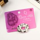 Зажим для волос «Либерти», геометрия, серебро - фото 63056362