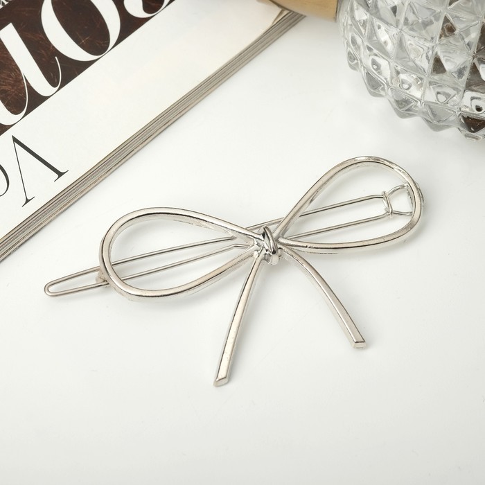 Зажим для волос Либерти экстра бантик, 7 см, микс