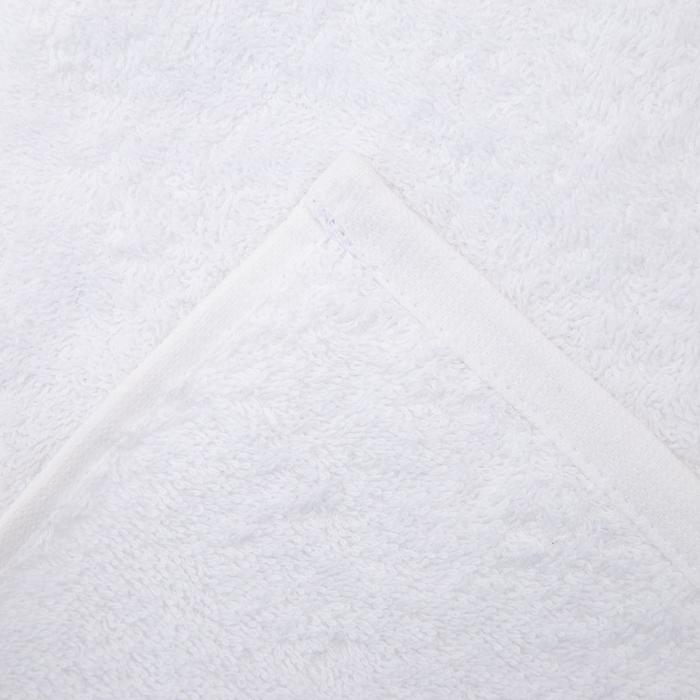 Полотенце махровое 40х70 см, цвет белый, хлопок 100%, 500г/м2 - фото 1889649467