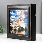 Ключница "Тигр"  26х31х4,5 см венге - фото 24380420