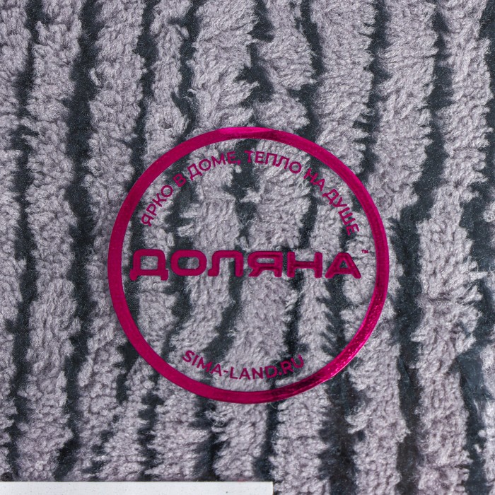 Чалма для сушки волос Доляна, микрофибра, с пуговкой, цвет МИКС - фото 1905848412