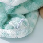 Чалма для сушки волос Доляна, микрофибра, с пуговкой, цвет МИКС - Фото 4