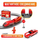 Железная дорога «Экспресс», 66 деталей, работает от батареек, подходит для деревянных железных дорог - Фото 2