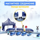 Железная дорога «Экспресс», 92 детали, работает от батареек, подходит для деревянных железных дорог - Фото 2