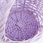 Набор корзин плетеных (ива), D24x13/26, D18x11/23 см, 2 шт, сиреневый 7358542