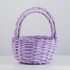 Набор корзин плетеных (ива), D24x13/26, D18x11/23 см, 2 шт, сиреневый 7358542