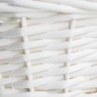 Набор корзин плетеных (ива), 37х37х14/37 см / 31х31х12,5/32 см / 25х25х11/27 см, 3 шт., белы - Фото 4