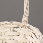 Корзина плетёная для хранения, ива, овальная, белая, набор 3 шт. - Фото 5