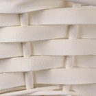 Корзина плетёная для хранения, ива, овальная, белая, набор 3 шт. - Фото 7