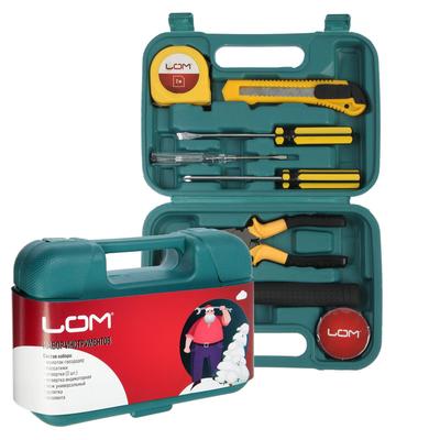 Набор инструментов в кейсе ЛОМ "НОВЫЙ ГОД", в подарочной упаковке, 8 предметов