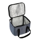 Термосумка Cartage Т-15, серая, 10 л, 26×19×19 см - Фото 5