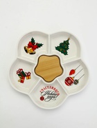 Менажница новогодняя «Счастливого Нового года», 24 см, 6 ячеек - Фото 2