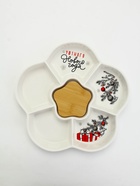 Менажница новогодняя «Уютного Нового года» с 5 ячейками, d=24 см - Фото 2