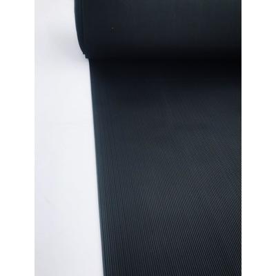 Рулонная резиновая дорожка «Полоска», размер 1х10 м, толщина 3 мм, цвет чёрный
