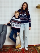 Джемпер детский новогодний вязаный KAFTAN: Snow, чёрный, рост 110-116 см - Фото 3