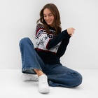 Свитер вязаный новогодний KAFTAN Snow, размер 46 - Фото 4