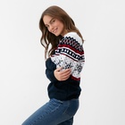 Свитер вязаный новогодний KAFTAN Snow, размер 44 - Фото 3