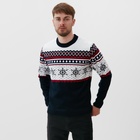 Свитер вязаный новогодний KAFTAN Snow, размер 44 - Фото 7