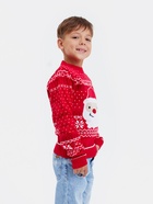 Джемпер детский новогодний вязаный KAFTAN: Santa, красный, рост 110-116 см - Фото 5