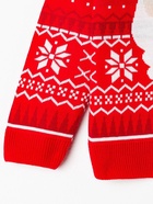Джемпер детский новогодний вязаный KAFTAN: Santa, красный, рост 110-116 см - Фото 10
