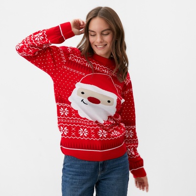 Свитер вязаный новогодний KAFTAN Santa, размер 52