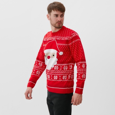 Свитер вязаный новогодний KAFTAN Santa, размер 52