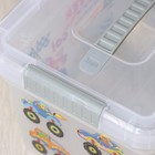 Контейнер для хранения с крышкой и ручкой «Kid's Box Машинки», 5 л, 25×20×16 см - Фото 7