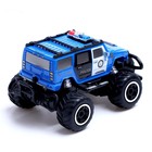Джип «Полиция», радиоуправляемый, световые эффекты, работает от батареек, цвет синий - Фото 3