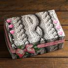 Коробка складная, двухсторонняя "Теплый Новый год", 25 х 17 х 10 см (комплект 5 шт) - фото 28133512