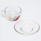 Чайная пара стеклянная " Ты моё счастье", Me to you, 200 мл. 6889275