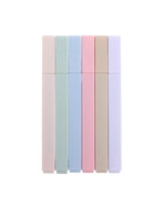 Набор маркеров-текстовыделителей, 6 пастельных цветов, скошенный наконечник, узел 5 мм - Фото 3