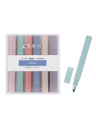 Набор маркеров-текстовыделителей, 6 пастельных цветов, скошенный наконечник, узел 5 мм - Фото 5