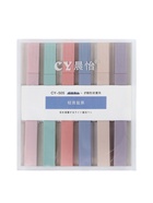 Набор маркеров-текстовыделителей, 6 пастельных цветов, скошенный наконечник, узел 5 мм - Фото 10