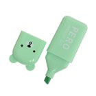 Набор маркеров текстовыделителей «мини Зверьки», 4 цвета - Фото 3