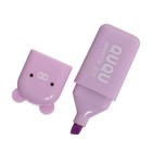 Набор маркеров текстовыделителей 6 цветов «мини- Зверьки» - Фото 3