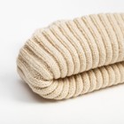 Шапка детская MINAKU с отворотом р-р 50-52, цвет экрю - Фото 4