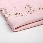 Шапка для девочки MINAKU "Цветочная" двухслойная, р-р 50-52, цв. розовый - Фото 2