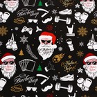 Бумага упаковочная новогодняя глянцевая «Брутальный санта», 70×100 см, 1 лист - Фото 6