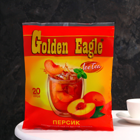 Растворимый чай со вкусом персика «Golden Eagle», 20 г