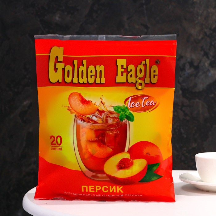 Растворимый чай со вкусом персика «Golden Eagle», 20 г - Фото 1
