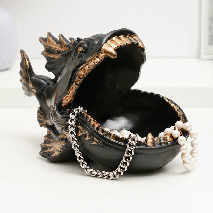 Подставка для мелочей «Пиранья», полистоун, 18×16×28 см