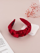 Ободок для волос "Юнона" классика, 5 см, красный - фото 809602111