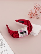 Ободок для волос "Юнона" классика, 5 см, красный - фото 809602112