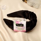 Ободок для волос QF «Юнона», классика, 5 см, чёрный - Фото 2