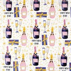 Бумага упаковочная глянцевая «Новогодние бокалы», 70 х 100 см (комплект 10 шт) - фото 21363199