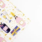 Бумага упаковочная глянцевая «Новогодние бокалы», 70 х 100 см (комплект 10 шт) - фото 21363200