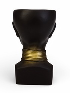 Декоративное кашпо для цветов «Негритянка», 1.3 л, 14×20×12 см, керамика, чёрное - Фото 4