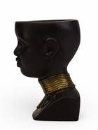 Декоративное кашпо для цветов «Негритянка», 1.3 л, 14×20×12 см, керамика, чёрное - Фото 5