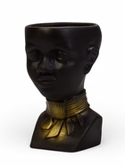 Декоративное кашпо для цветов «Негритянка», 1.3 л, 14×20×12 см, керамика, чёрное - Фото 6