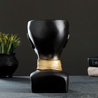 Декоративное кашпо для цветов «Негритянка», 1.3 л, 14×20×12 см, керамика, чёрное - Фото 10